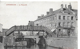 59 - NORD - LANDRECIES - La Passerelle - TRES ANIMEE - Buvette De La Sambre - épicerie - CPA 1906 T.B.E. - Landrecies