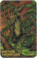 USA - KARIS Comm. - Dinosaur Raptor In Jungle, (3D Card,) 05.1997, Remote Mem. 10$, 2.000ex, Used - Other & Unclassified