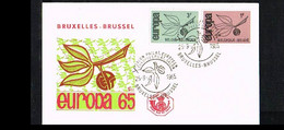 1965 - Belgium FDC - Cancel Bruxelles-Brussel - Europe CEPT [P14_736] - 1961-70