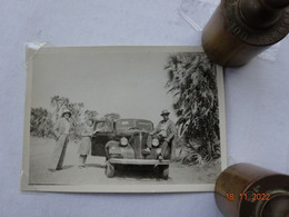 PHOTO PHOTOGRAPHIE  AFRIQUE NIGER TESSAOUA JANVIER 1944 SUR LA ROUTE DE GANGARA AUTO AUTOMOBILE - Cars