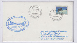 Spitsbergen Cover Norsk Polarinstitutts Svalbardekspedisjonen Ca Longyearbyen  13.8.1987 (LO226A) - Expediciones árticas