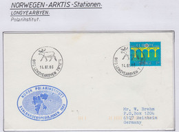 Spitsbergen Cover Norsk Polarinstitutts Svalbardekspedisjonen Ca Longyearbyen  14.7.1986 (LO226B) - Arctic Expeditions