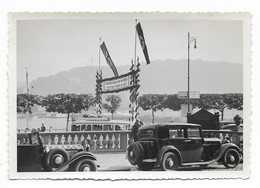 V4473/ Koblenz Foto 1933  Fahnenschmuck Autos 11,5 X 8 Cm  - Altri & Non Classificati