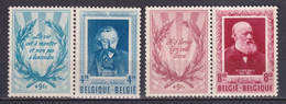 BELGIQUE - 1952 - SERIE COMPLETE YVERT N°898/899 ** MNH (CHARNIERE SUR LA VIGNETTE) - COTE = 300 EUR - Nuevos