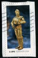 VEREINIGTE STAATEN ETATS UNIS USA 2021 STAR WARS DROIDS: C-3PO F USED ON PAPER SC 5579 MI 5812 YT 5421 - Used Stamps