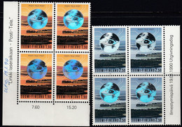 Finland 1990 - The Privatization Of The Finnish Post: Hologram Stamps - Blocks Of Four Mi 1098-1099 ** MNH - Ologrammi