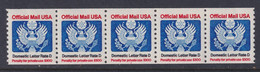 United States, Scott O139, MNH Plate Number 1 Strip Of Five - Officials