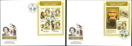 Togo 2013, 100th Antropoligist Mary Leakey, Fossils, 4val In BF+BF In 2FDC - Fossili