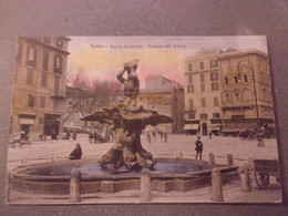 ♥️   ROMA PLAZZA BARBERINI FONTANA DEL TRITANE  1919 - Otros & Sin Clasificación