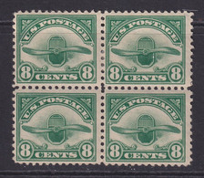 United States, Scott C4, MNH/HR Block Of Four - 1b. 1918-1940 Unused