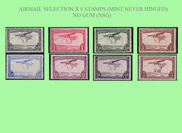 1934+6 ** BELGIAN CONGO / CONGO BELGE = COB MNH NSG PA 7/17 AIRMAIL ( X 8 Stamps ) NO GUM [missing PA12+14+16] - Ongebruikt