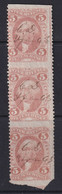 United States, Scott R27b, Vertical Used Strip Of Three - Fiscaux