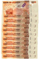 Uganda 10x 1000 Shillings 2015 UNC - Uganda