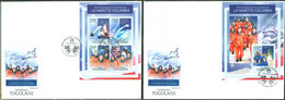 Togo 2013, Space, Columbia Tragedy, 4val In BF +BF In 2FDC - Afrika