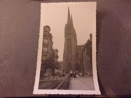 ♥️   PHOTO AMATEUR 1959 QUIMPER CATHEDRALE  RUE COMMERCES - Otros & Sin Clasificación