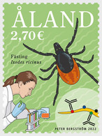 Aland Islands Åland Finland 2022 Tick Borne Disease Research Stamp Mint - Neufs