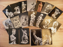 16 Cards In Folder 1971 Art Sculpures La Sculpture De L'europe Occidentale Description In French Hermitage Museum Russia - Sculptures