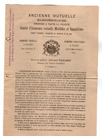 VP20.982 - ROUEN X PARIS - Document De La Sté D'Assurances ¨ ANCIENNE MUTUELLES ¨ Directeur Mr Edouard VOINCHET - Banca & Assicurazione