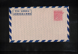 Cuba 1964 Interesting Aerogramme With Rocket Stamp - South America