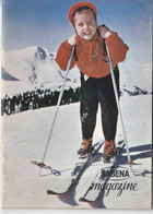 Magazine SABENA, Revue Mensuelle N°16, Février 1959 , Editorial Vacances Sports D'hiver - (34 Pages-forma 13x18) - Aviación