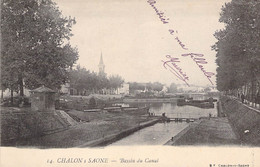 CPA France - Saône Et Loire - Châlons Sur Saône - Bassin Du Canal - Dos Non Divisé - Oblitérée - B. F. - Chalon Sur Saone