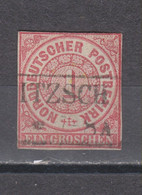 Yvert 4 Oblitération Centrale DELITZSCH - Norddeutscher Postbezirk (Confederazione Germ. Del Nord)