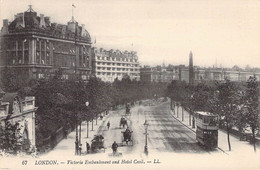 CPA Royaume Uni - Angleterre - London - Victoria Enbankment And Hotel Cecil - L. L. - Librairie Du Figaro - Animée - Autres & Non Classés
