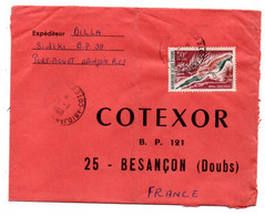 Côte D'Ivoire -1968 - Lettre  ABIDJAN   Pour Besançon-25--tp  Oiseau   Seul Sur Lettre....cachet. - Costa D'Avorio (1960-...)