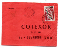 Côte D'Ivoire -1968 - Lettre  DIMBOKRO  Pour Besançon-25--tp  Oiseau   Seul Sur Lettre....cachet. - Costa De Marfil (1960-...)