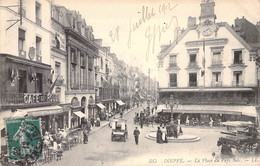 CPA France - Lot De Deux Cartes - Place De France - Dieppe - Orléans - Place Du Martroi - Place Du Puys Salé - Autres & Non Classés