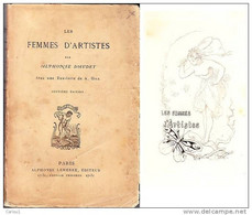 C1 Alphonse DAUDET Les FEMMES D ARTISTES Lemerre FRONTISPICE ILLUSTRE Par GILL - 1801-1900