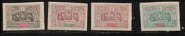 OBOCK Scott # 46-9 Mint - Large Paper Adhesion On All 4 Stamps - Neufs