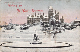 CPA Royaume Uni - Angleterre - Lancashire - Park Hotel - Preston - Wishing You A Happy Christmas - Oblitérée 1905 - Otros & Sin Clasificación