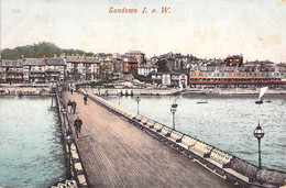 CPA Royaume Uni - Angleterre - Isle Of Wight - Sandown - Oblitérée 5 Juillet 1905 - Pont - Illustration - Colorisée - Sandown