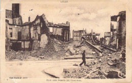 CPA France - Nord - Rue Des Ponts De Comines - Destructions - Animée - Lévy Fils Et Cie - Oblitérée 14 Mars 1924 - Altri & Non Classificati