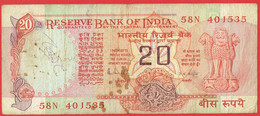 Inde - Billet De 20 Rupees - Roue - Non Daté - P82h - Inde