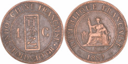 France - Indochine - 1889 - 1 Centime - Paris (A) - KM.3311 - 11-044 - Französisch-Indochina