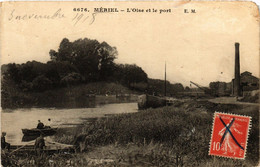 CPA Mériel - L'Oise Et Le Port (380844) - Meriel