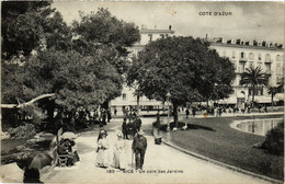 CPA NICE Un Coin Des Jardins (375116) - Transport (rail) - Station