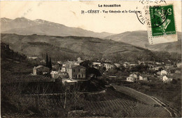 CPA Le ROUSSILLON CERET Vue Générale Et Le CANIGOU (375956) - Ceret