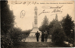 CPA PARIS 8e - Parc Montsouris - Monument Flatters (362728) - Statues