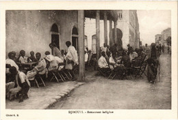 CPA AK DJIBOUTI - Ruestaurant Indigéne (87066) - Djibouti
