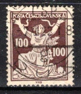 Tchécoslovaquie 1920 Mi 177 (Yv 172), Varieté,  -  Mains Blanches - Gants, Obliteré - Variétés Et Curiosités