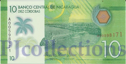 NICARAGUA 10 CORDOBAS 2014 PICK 209a POLYMER UNC - Nicaragua