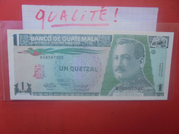 GUATEMALA 1 QUETZAL 1991 Peu Circuler (L.14) - Guatemala