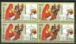 India 2010 ELECTION COMMISSION OF INDIA Block Of 4 Stamps MNH As Per Scan - Autres & Non Classés