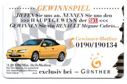 Voiture Car  Télécarte Puce Allemagne R 02 Phonecard  (G 926) - R-Series: Regionale Schalterserie