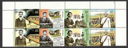 India 2007 Centenary Of Satyagraha "MAHATMA GANDHI" 2 Complete Sets Of 4's Stamps MNH As Per Scan - Altri & Non Classificati