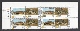 India 2000 Endangered Species Turtles Set Of 2 In Block Of 4's Stamps MNH As Per Scan - Otros & Sin Clasificación