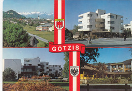 C133) GÖTZIS - Tolle Mehrbild AK - Sparkasse - Straße - Häuer - Mofa - Götzis